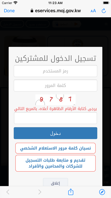 App screenshot