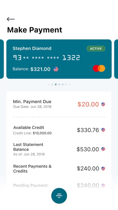 Shore United Bank Credit Card Screenshot