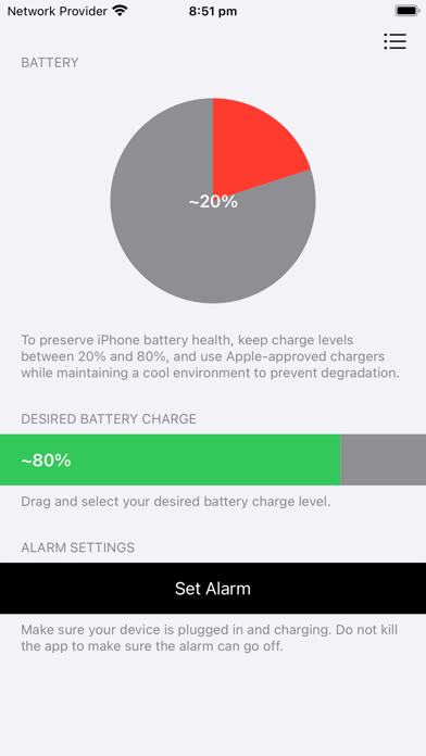 Battery Alarm - Track Charge Screenshot