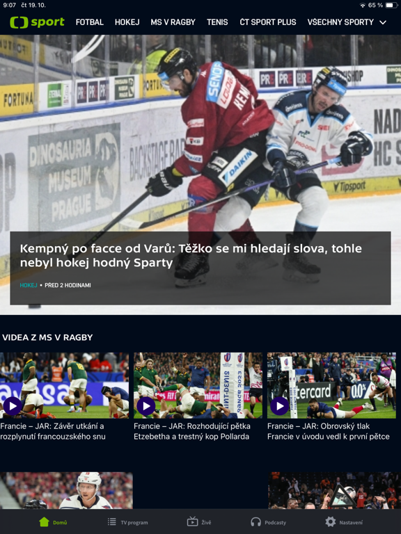 Screenshot #4 pour ČT sport