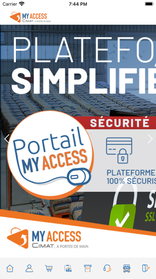 #4. My Access Cimat (iOS) Podle: Ciments de l'Atlas
