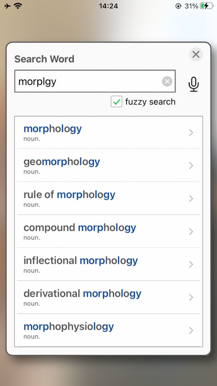 Camera Dictionary with WordNet
