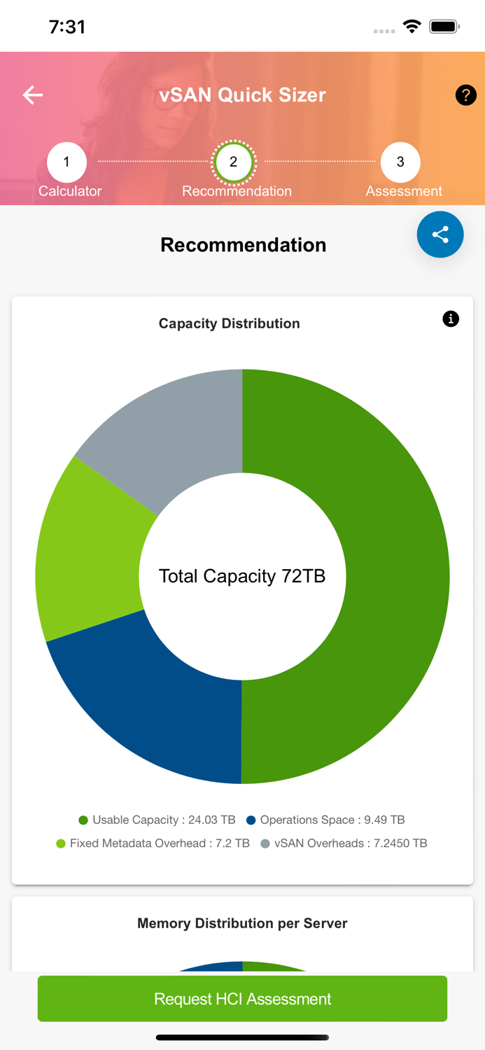 vSAN Quick Sizer