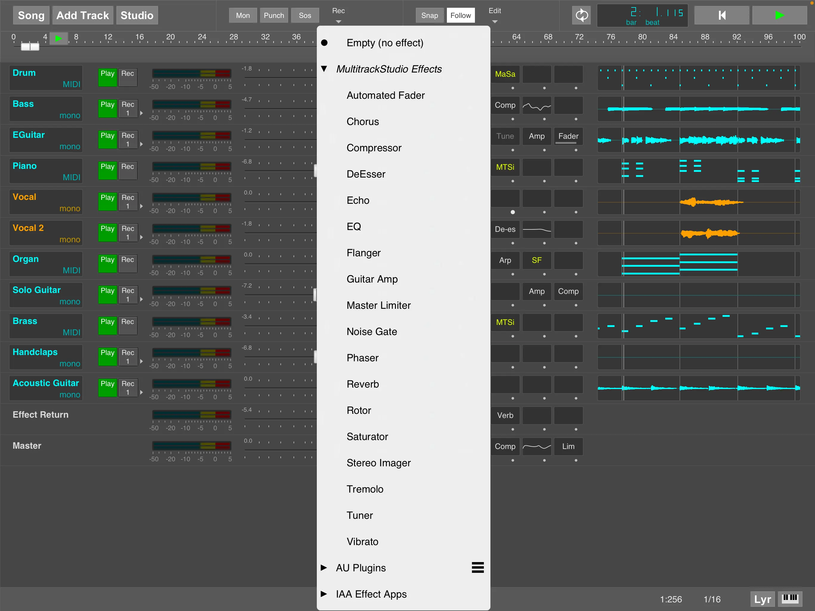 #7. MultitrackStudio for iPad (iOS) Podle: Giel Bremmers