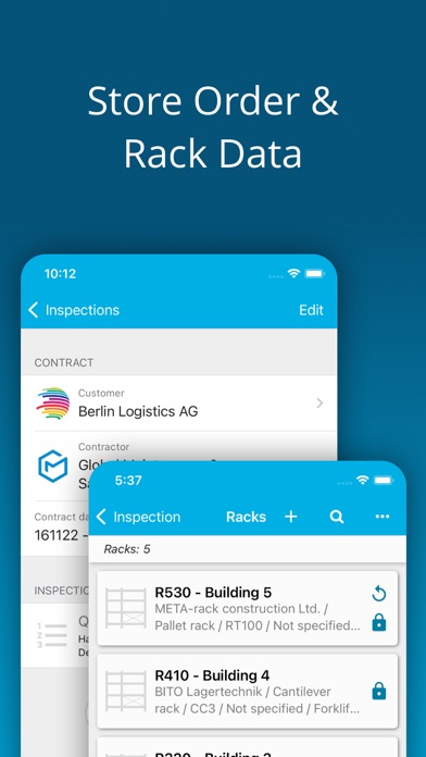 Rack Inspection DIN EN 15635 Screenshot