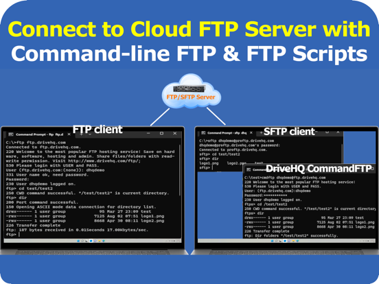 DriveHQ Cloud FTP Server iPad screenshot
