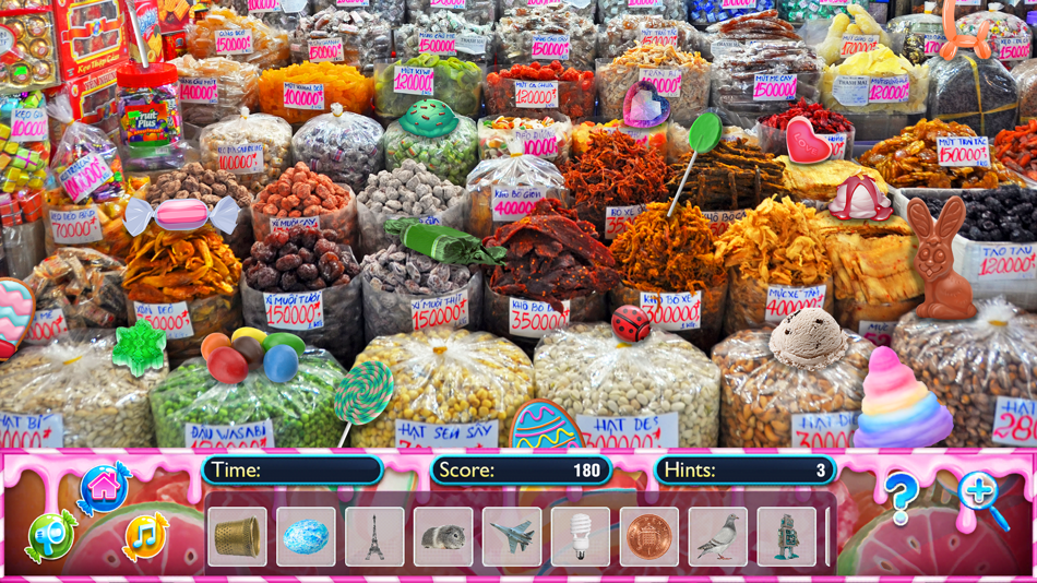 #4. Hidden Objects Candy Shop Seek (iOS) 来自: Brainfull, LLC