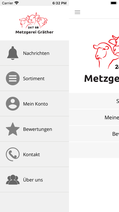 Gräther Metzgerei Screenshot