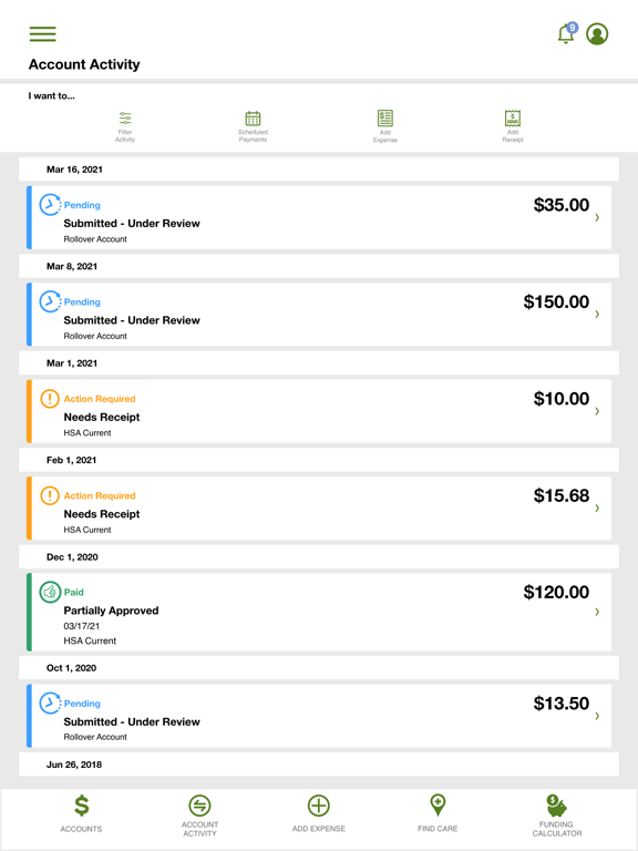 E Benefits Mobile iPad screenshot 1 - Business app