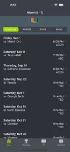 Miami Hurricanes Football screenshot #1 for iPhone