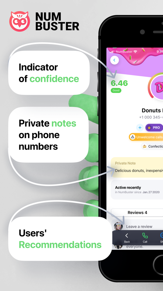 #1. NumBuster. Real Name Caller ID (iOS) By: GOODLINE SOFTWARES W.L.L