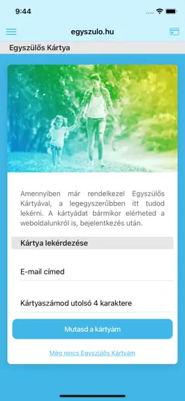 Game screenshot Egyszülős Központ apk