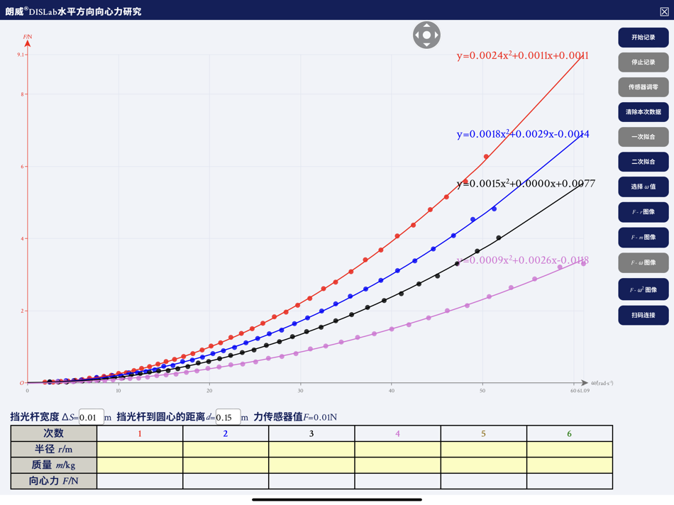 #2. 朗威®DISLab无线向心力实验器专用软件 (iOS) Av: 山东远大朗威教育科技股份有限公司