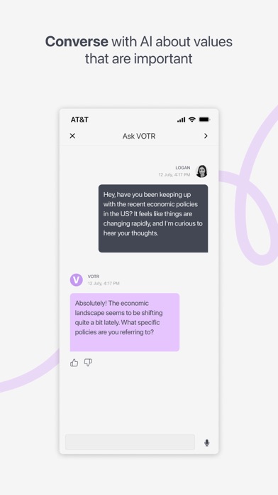 VOTR Private Voting Assistant Screenshot