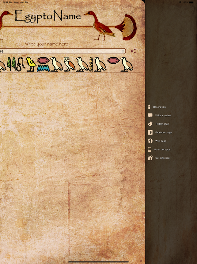 ‎EgyptoName Screenshot