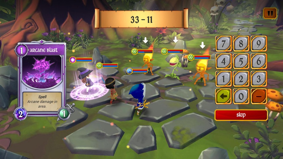 #7. Mathmages (iOS) Podle: Flying Saci Game Studio