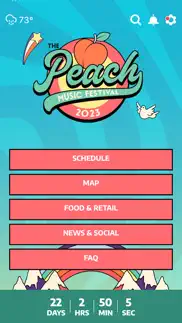 the peach music festival iphone screenshot 1