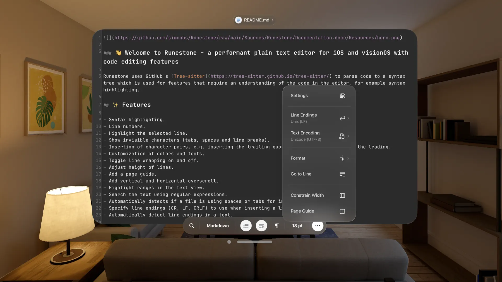 Runestone Text Editor screenshot 5