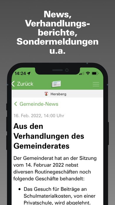 Gemeinde-News Screenshot