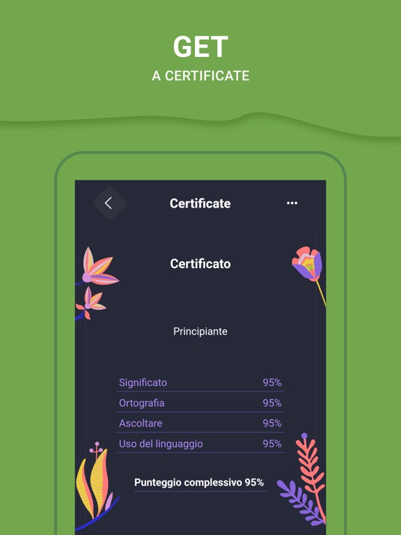 Learn Italian Words by Levels iPad screenshot 7 - Education app