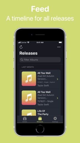 MusicDay - Music Notificationsのおすすめ画像1