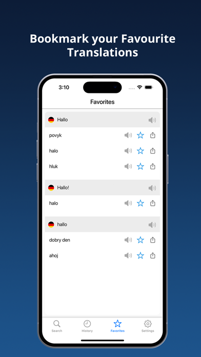 German Czech Dictionary + Screenshot