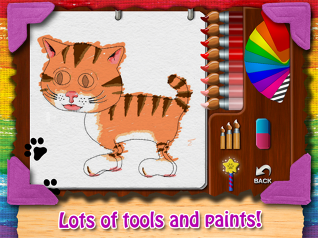 ‎Paint My Cat!  Kids Painting Screenshot