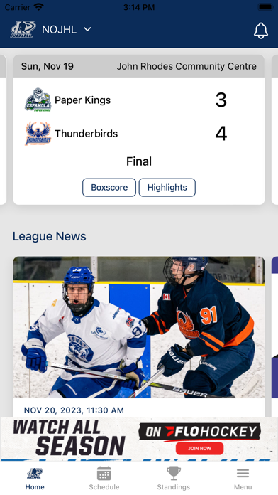 NOJHL Screenshot