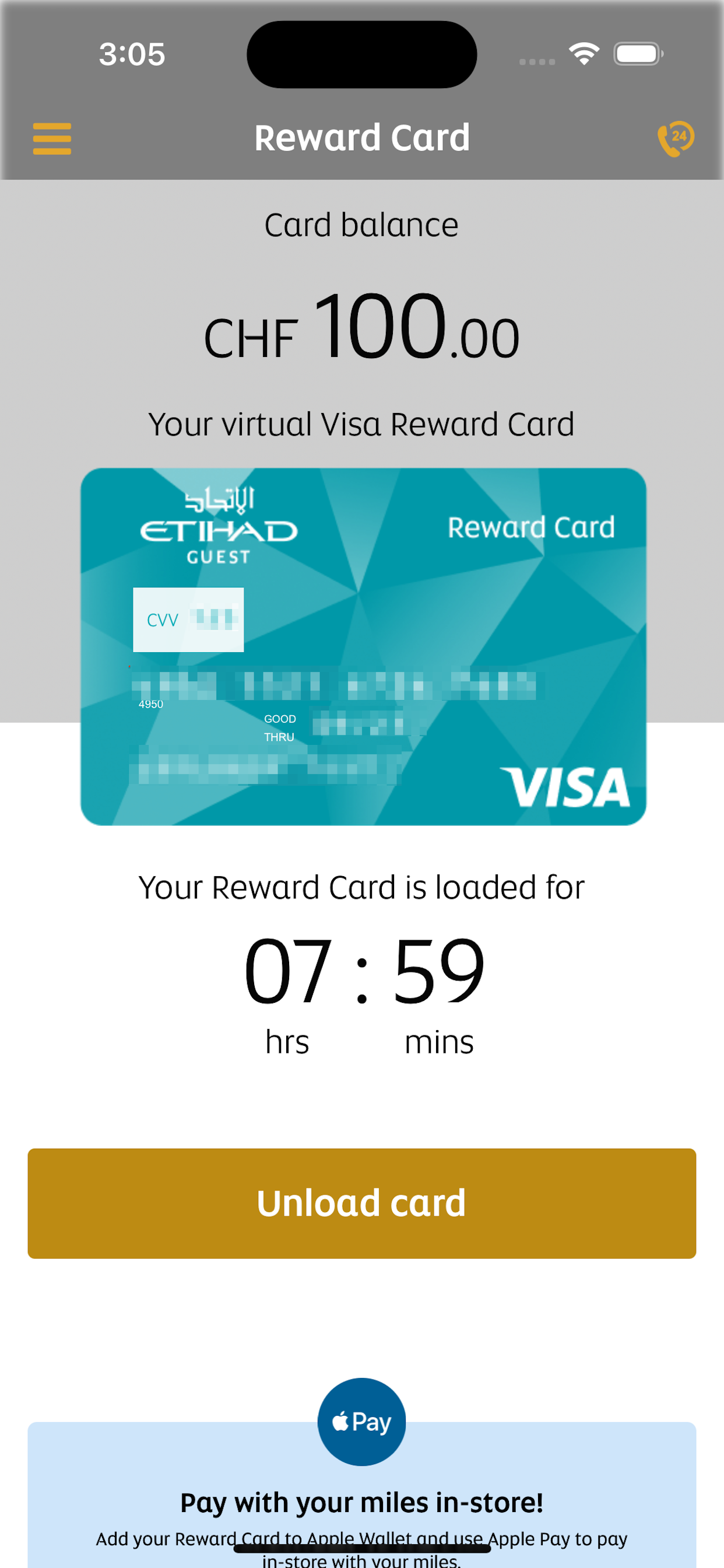 Reward Card