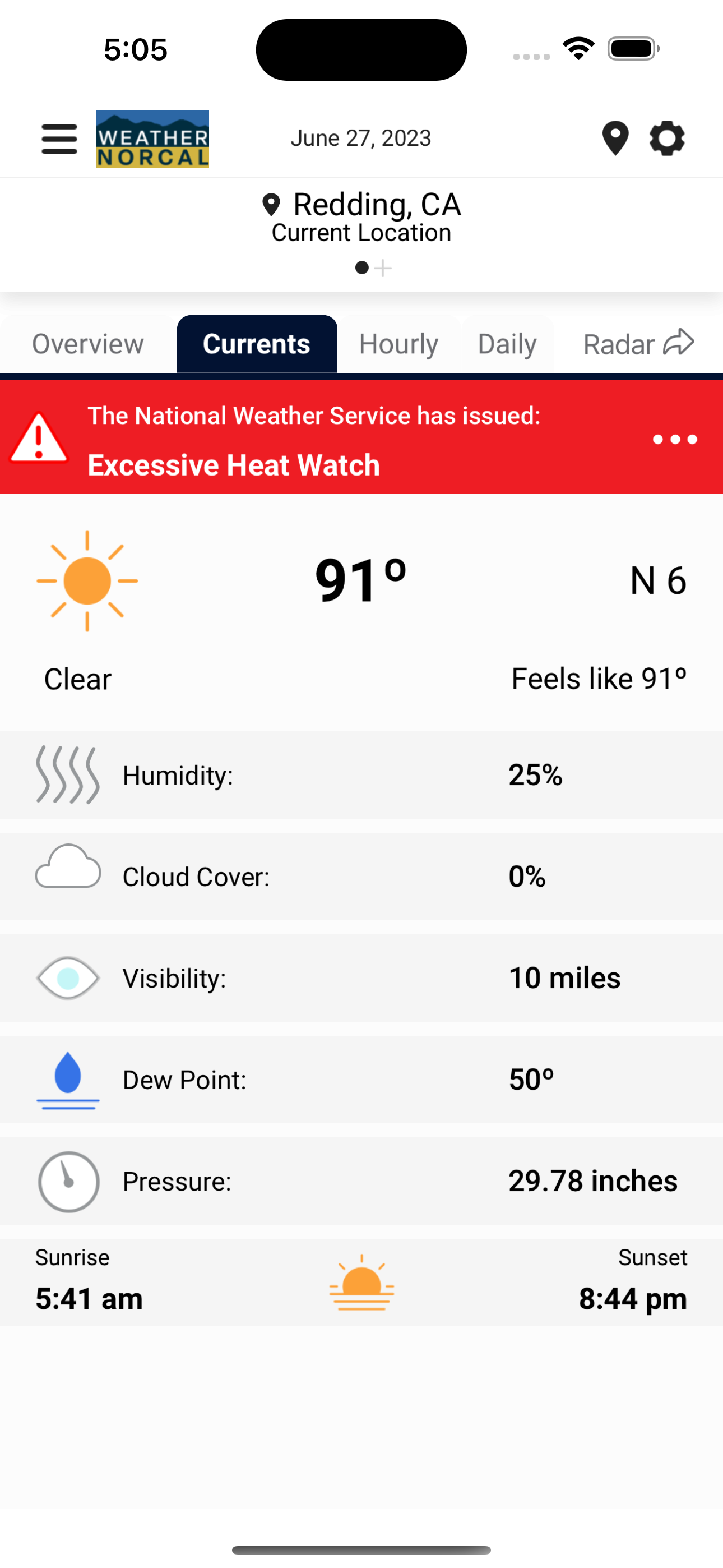 Weather NorCal