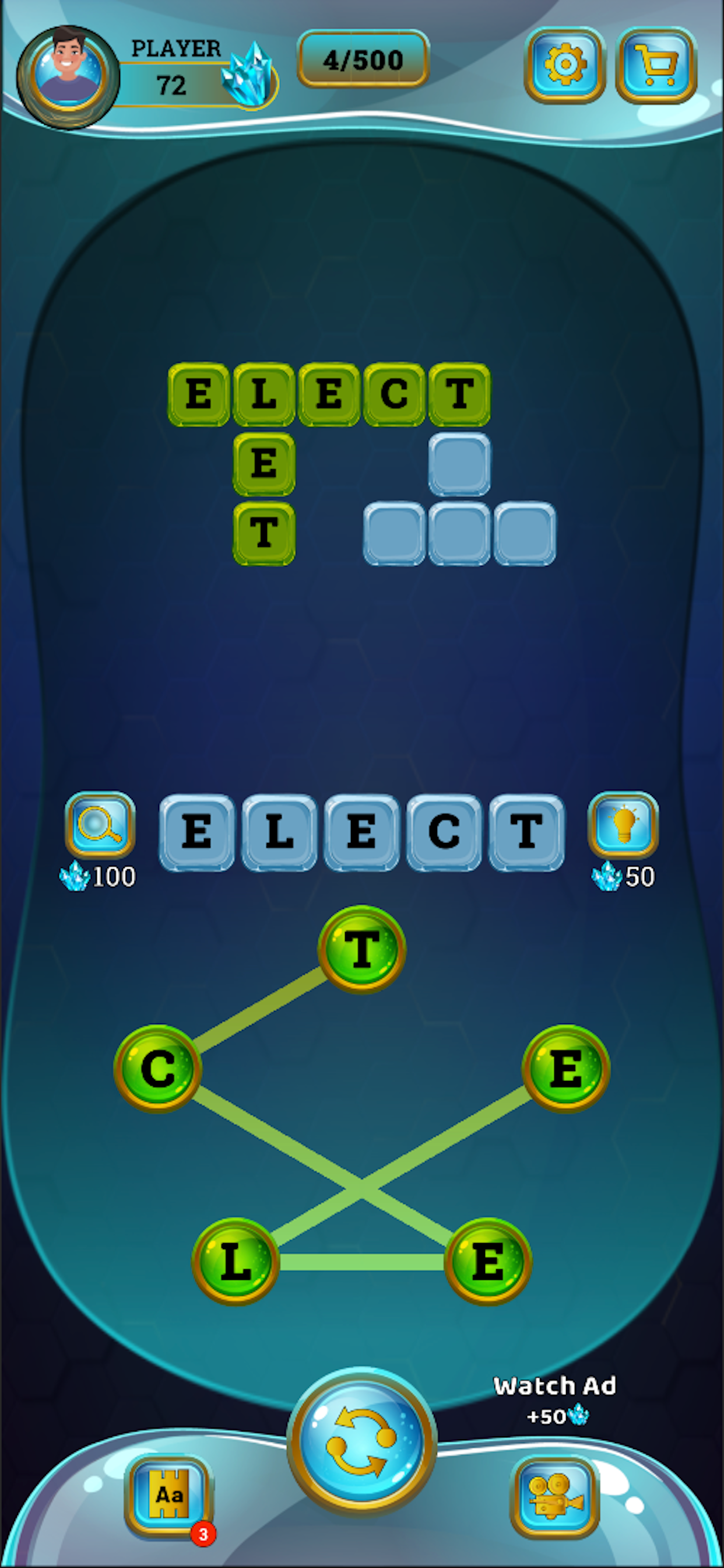 Word Hunter - Crossword Puzzle
