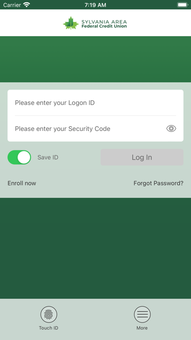 Sylvania Area FCU Screenshot