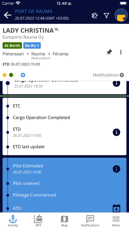 #5. Port Activity (iOS) 由: Liikenteenohjausyhtio Fintraffic Oy