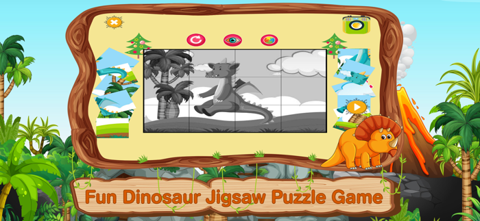 Dinosaur Coloring Games Puzzle