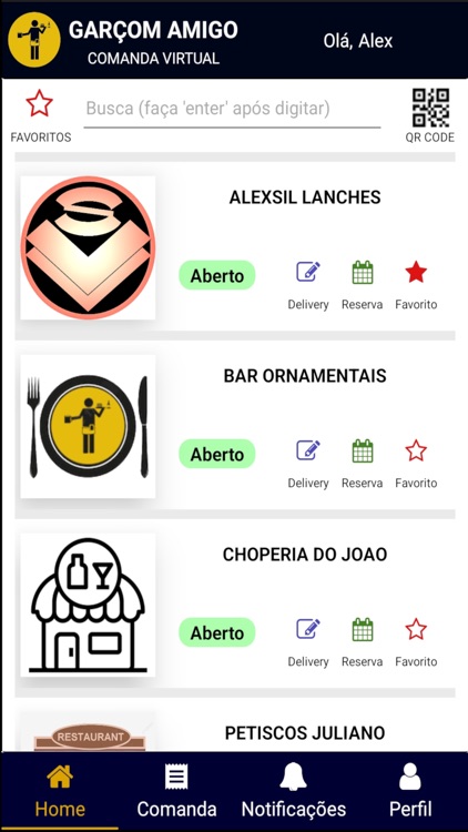 Garçom Amigo Comanda Virtual