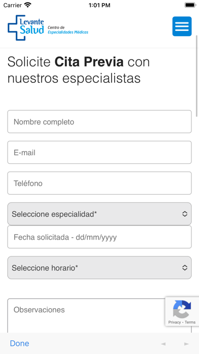 Levante Salud Screenshot