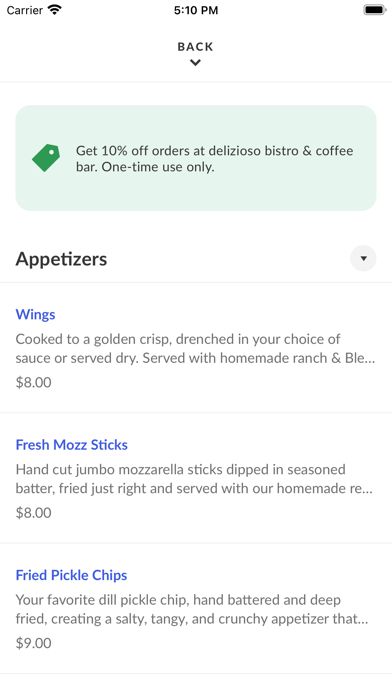 Delizioso Bistro & Coffee Bar Screenshot