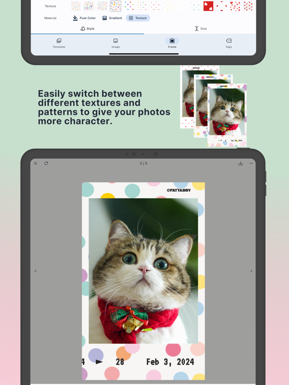 Framie - Ultimate Exif Frames iPad screenshot 4 - Photo & Video app