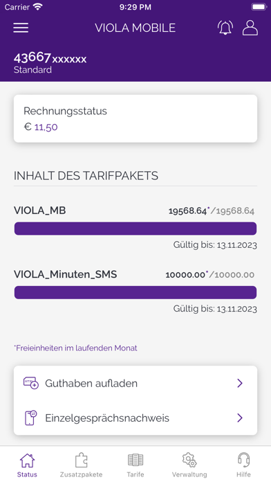 Mein Viola Mobile Screenshot