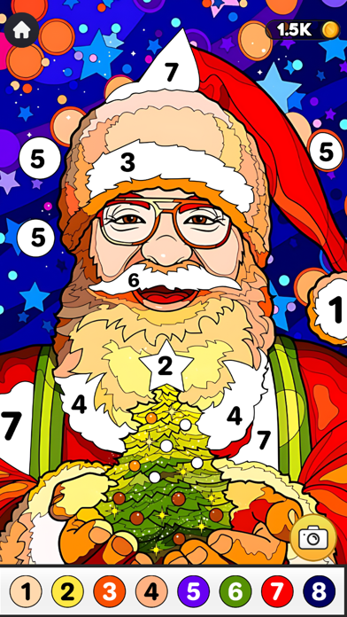 Christmas Coloring By Numbers Screenshot