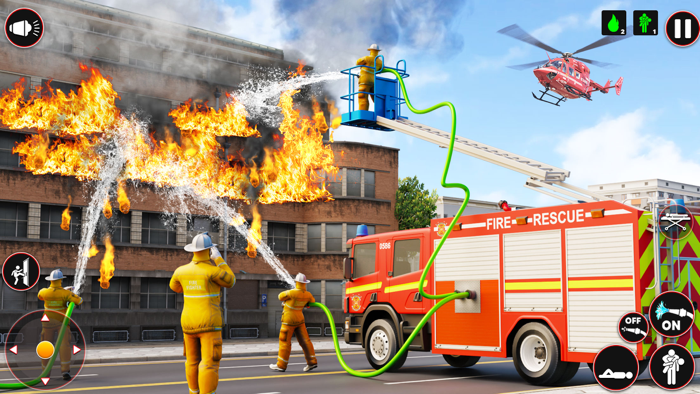Firefighter Truck Games 3D