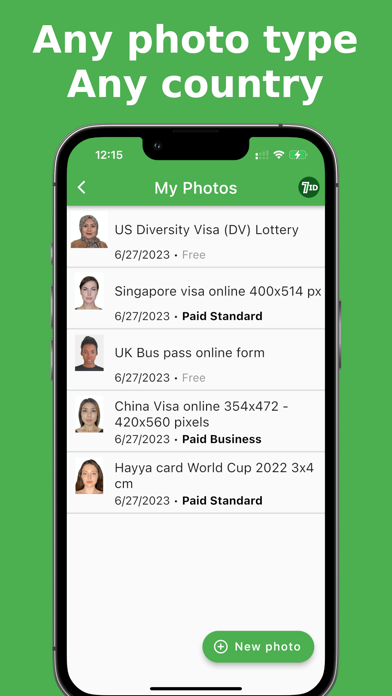 7ID: passport photos Screenshot