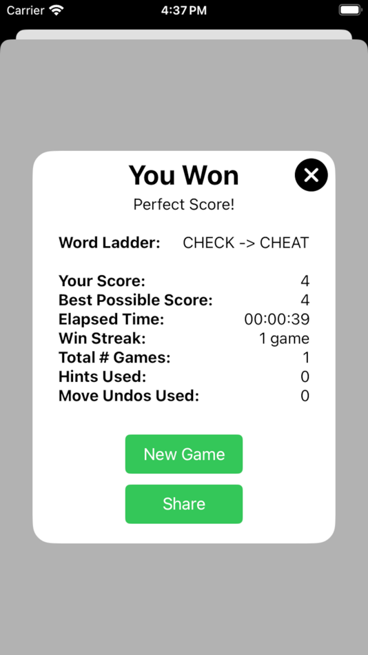 #4. Word Ladder - brain games (iOS) 由: Benz Software, LLC