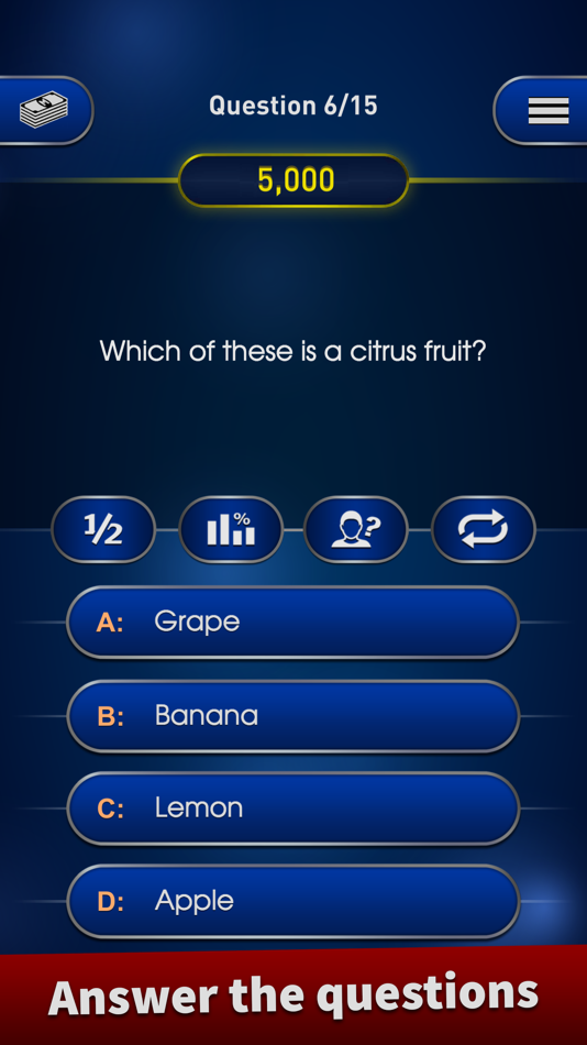 Millionaire Trivia & Quiz Game - 1.052 - (iOS)