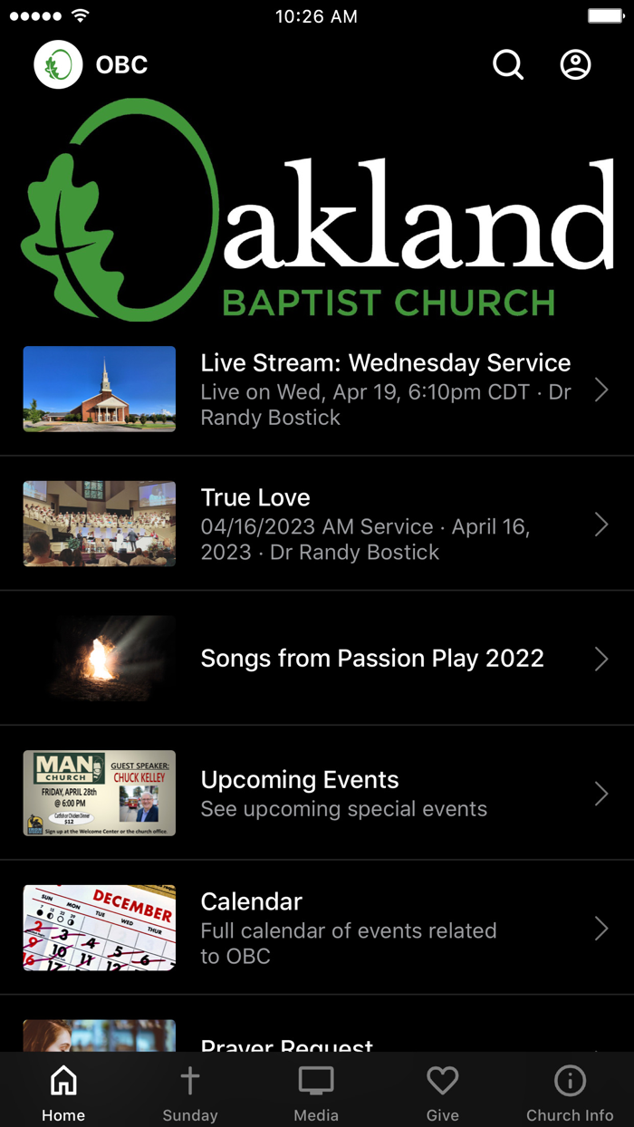 Oakland Baptist Church OBC