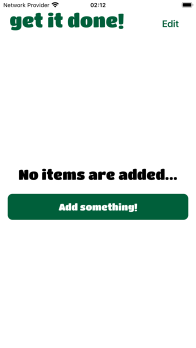 get it done! - to do list app Screenshot