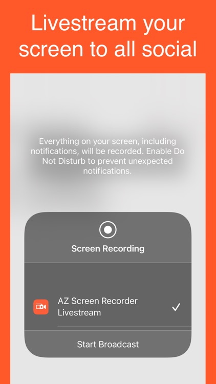 AZ Screen Recorder Livestream