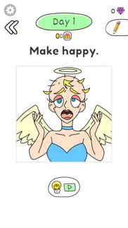 draw happy angel : puzzle game iphone screenshot 1