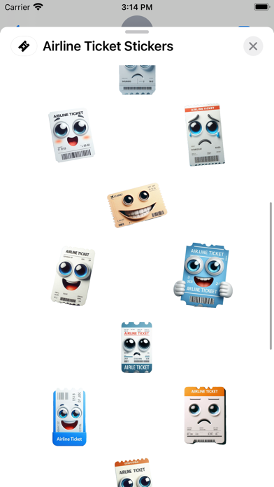 Screenshot #2 pour Airline Ticket Stickers