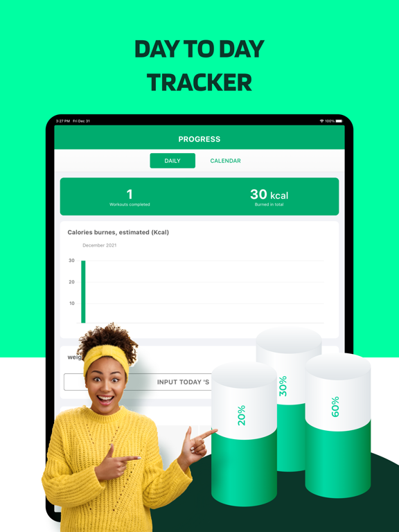 Home Fitness: 7 Minute Workout iPad screenshot 8 - Health & Fitness app